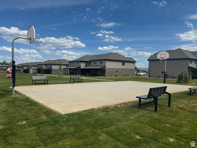 140 W 150 S Unit I32, Garden City, UT 84028 - view of sport court with community basketball court, a residential view, and a lawn