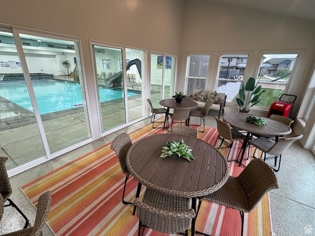 140 W 150 S Unit I32, Garden City, UT 84028 - sunroom featuring lofted ceiling