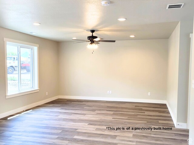 870 E 410 N Unit 159, Hyde Park, UT 84318 - empty room featuring ceiling fan and hardwood / wood-style floors