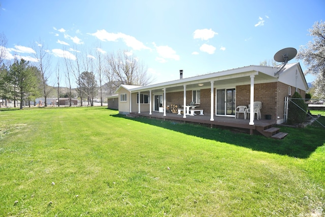 75 E 300 N, Glenwood, UT 84730 - back of property featuring a yard