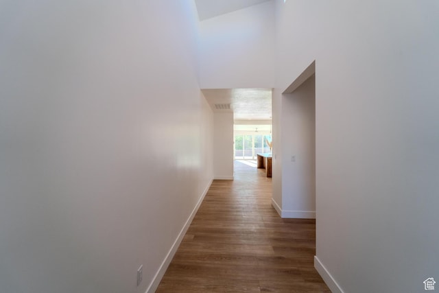 723 S 1220 W Unit 34, Hurricane, UT 84737 - corridor with baseboards, visible vents, and wood finished floors