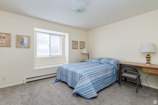 1560 E 1580 N, Logan, UT 84341 - bedroom featuring baseboard heating and carpet flooring