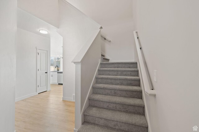 108 W 1320 N, Nephi, UT 84648 - staircase with wood finished floors and baseboards