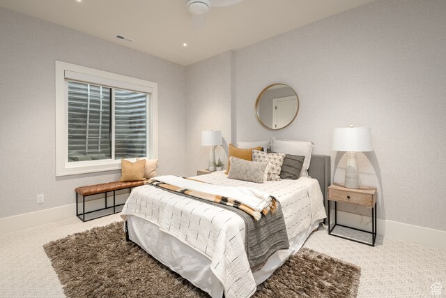 616 E Stokes Ave S, Draper, UT 84020 - carpeted bedroom featuring ceiling fan