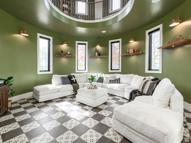 616 E Stokes Ave S, Draper, UT 84020 - interior space with tile floors and a high ceiling