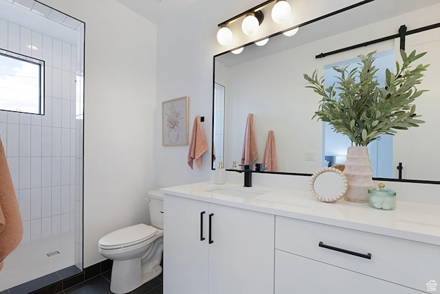 400 S Moki Dr Unit I-1, Kanab, UT 84741 - bathroom featuring vanity, tile patterned flooring, and a tile shower