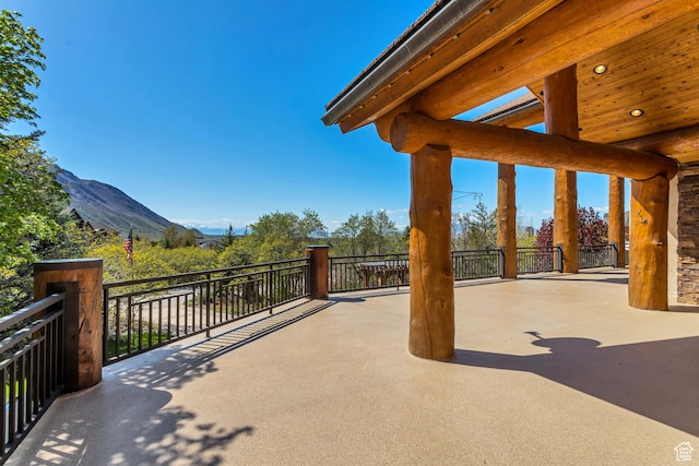 4345 W Stoneybrook Cir, Alpine, UT 84004 - view of terrace with a mountain view