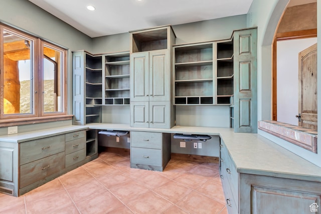 4345 W Stoneybrook Cir, Alpine, UT 84004 - unfurnished office featuring built in desk and light tile floors