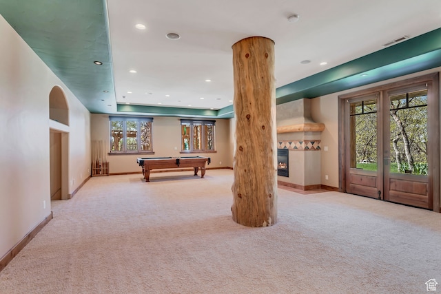 4345 W Stoneybrook Cir, Alpine, UT 84004 - playroom featuring carpet flooring and pool table