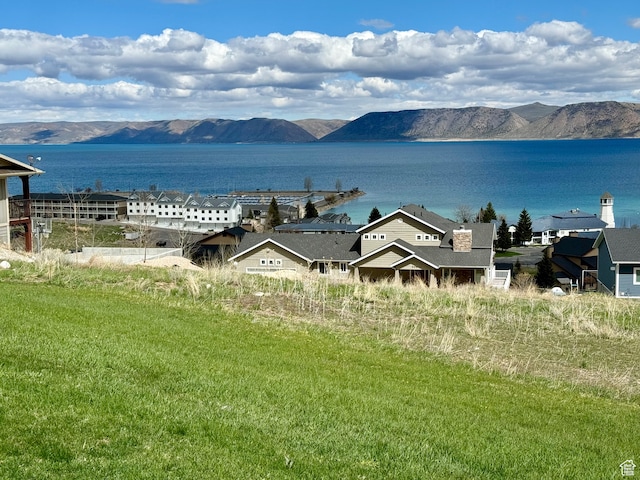 888 N Newburg Dr Unit 1, Garden City, UT 84028 - water view with a mountain backdrop