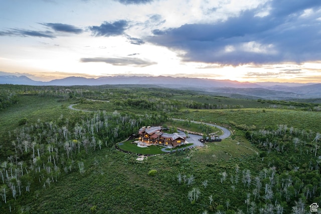 2586 N Whispering Springs Hollow Rd Unit 20, Heber City, UT 84032 - aerial view at dusk of a mountain view