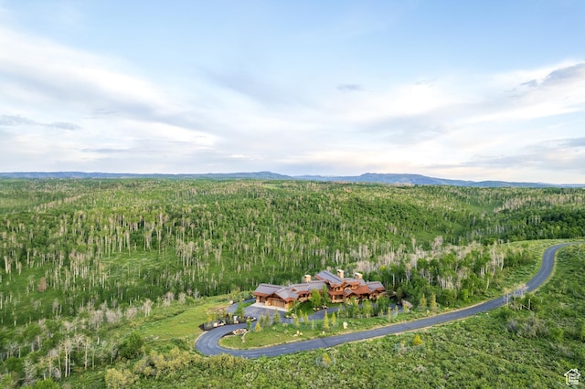 2586 N Whispering Springs Hollow Rd Unit 20, Heber City, UT 84032 - view from above of property featuring a forest and a mountainous background