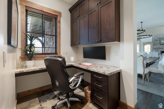 2586 N Whispering Springs Hollow Rd Unit 20, Heber City, UT 84032 - home office with built in study area and baseboards