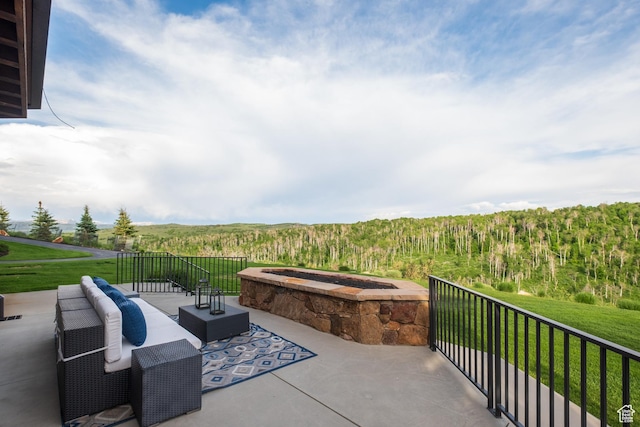 2586 N Whispering Springs Hollow Rd Unit 20, Heber City, UT 84032 - patio / terrace with a forest view and a yard