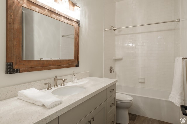 2586 N Whispering Springs Hollow Rd Unit 20, Heber City, UT 84032 - full bath with vanity,  shower combination, and wood finished floors