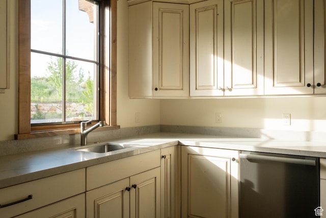 2586 N Whispering Springs Hollow Rd Unit 20, Heber City, UT 84032 - kitchen featuring dishwasher, light countertops, and white cabinetry