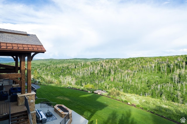 2586 N Whispering Springs Hollow Rd Unit 20, Heber City, UT 84032 - view of grassy yard featuring a view of trees