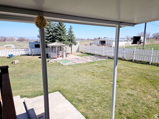 816 N 3500 W, Vernal, UT 84078 - fenced backyard with a gazebo and a patio