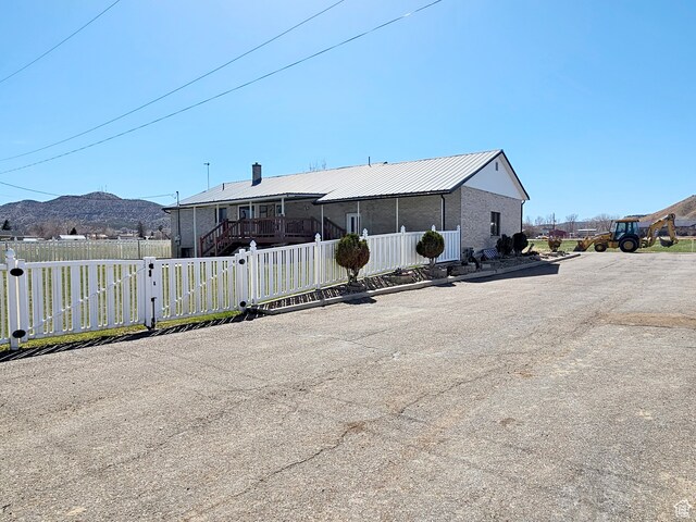 816 N 3500 W, Vernal, UT 84078 - back of property with a mountain view and a metal roof