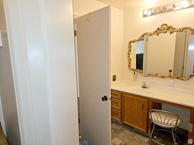 816 N 3500 W, Vernal, UT 84078 - bathroom featuring vanity and stone finish floors