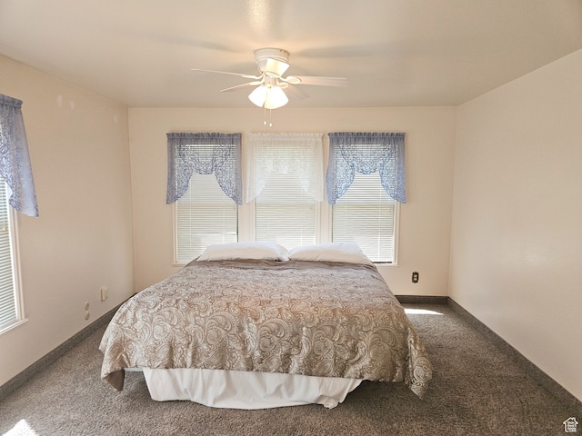 816 N 3500 W, Vernal, UT 84078 - carpeted bedroom featuring a ceiling fan and baseboards