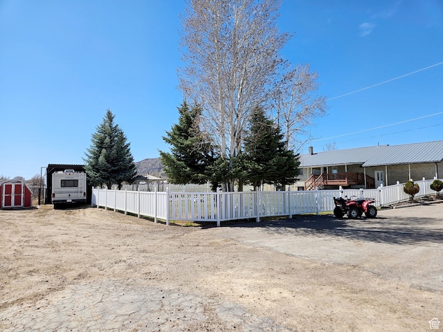 816 N 3500 W, Vernal, UT 84078 - view of yard featuring a storage unit