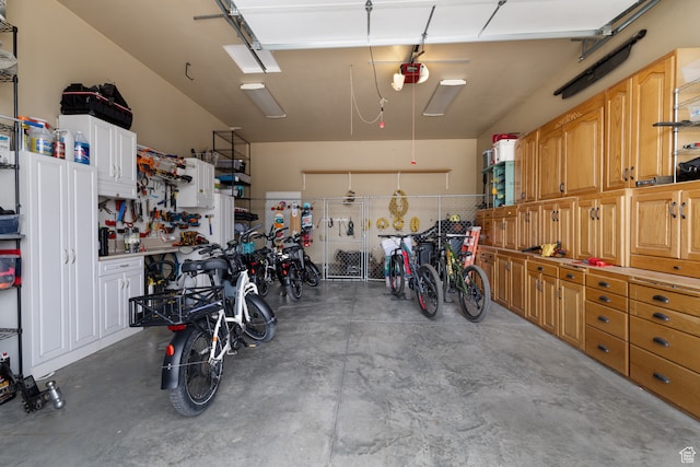 2120 N 2500 W, Vernal, UT 84078 - garage featuring a workshop area and a garage door opener