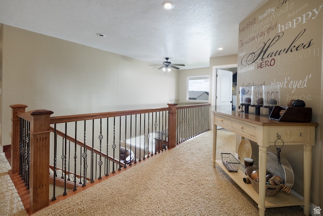 2120 N 2500 W, Vernal, UT 84078 - hall with a textured ceiling and carpet