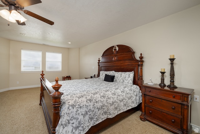 2120 N 2500 W, Vernal, UT 84078 - bedroom with light colored carpet and ceiling fan