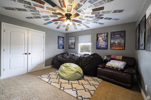 2120 N 2500 W, Vernal, UT 84078 - carpeted living room featuring ceiling fan