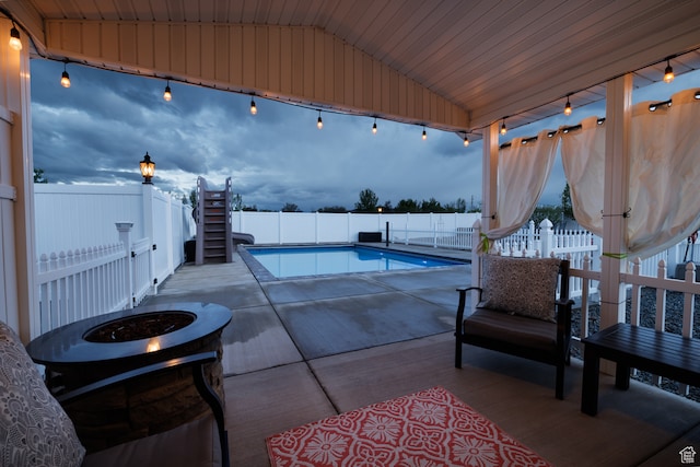 2120 N 2500 W, Vernal, UT 84078 - view of pool featuring a fire pit and a patio