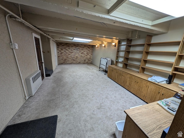 1235 E 820 N, Provo, UT 84606 - finished basement featuring brick wall and carpet flooring