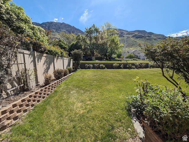 1235 E 820 N, Provo, UT 84606 - view of yard featuring a mountain view and fence