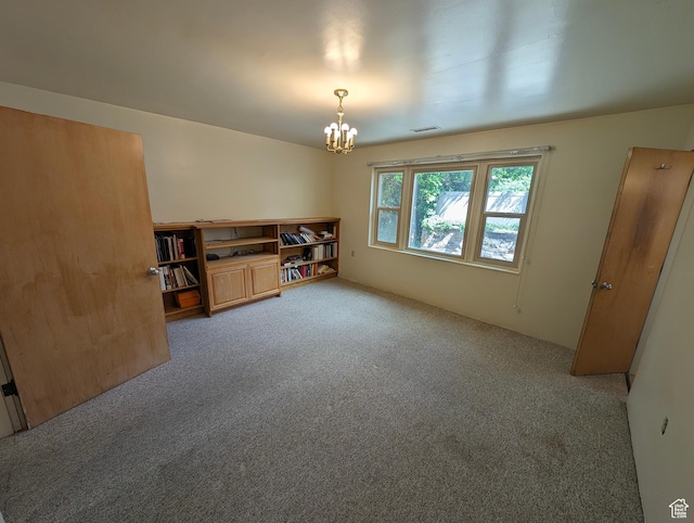 1235 E 820 N, Provo, UT 84606 - interior space featuring a notable chandelier, carpet flooring, and visible vents