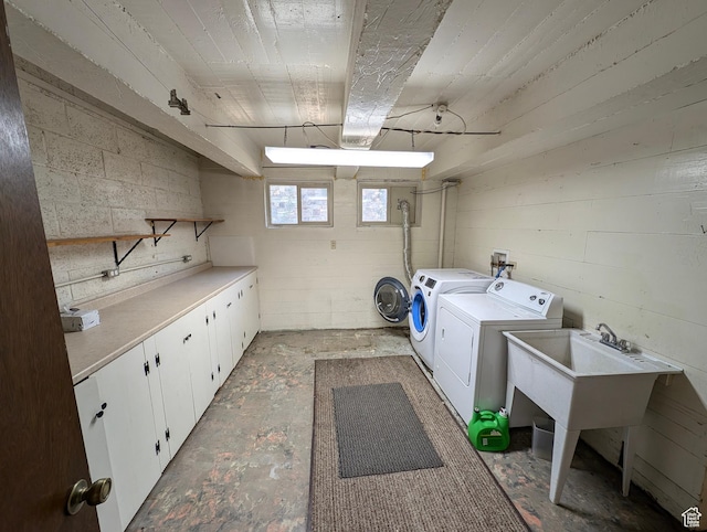 1235 E 820 N, Provo, UT 84606 - laundry area with cabinet space and washing machine and dryer