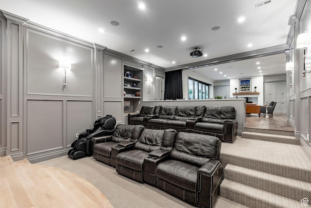 4250 S Camille St, Holladay, UT 84124 - home theater featuring ornamental molding