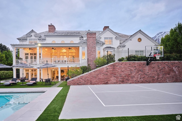 4250 S Camille St, Holladay, UT 84124 - view of sport court with a mountain view