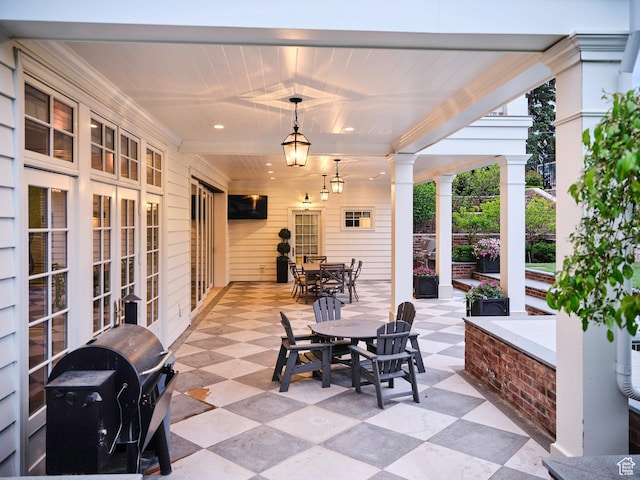 4250 S Camille St, Holladay, UT 84124 - view of patio with french doors and a grill