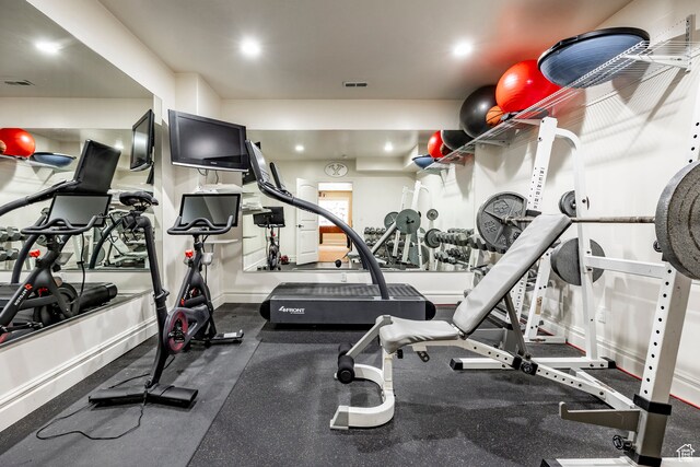 view of gym