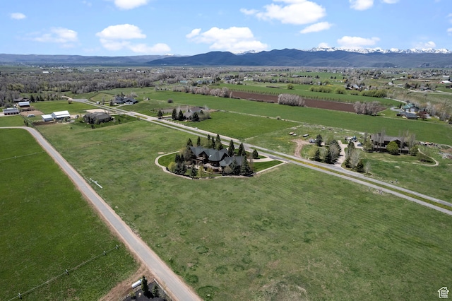5650 N Franson Ln, Oakley, UT 84055 - drone / aerial view with a mountain view and a rural view