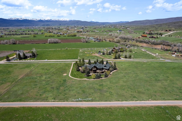 5650 N Franson Ln, Oakley, UT 84055 - birds eye view of property with a mountain view and a rural view