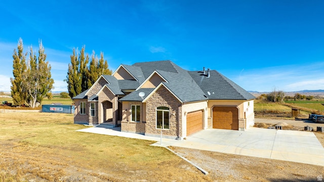 885 S Southflat Rd, Huntington, UT 84528 - view of front of home with a garage and a front yard