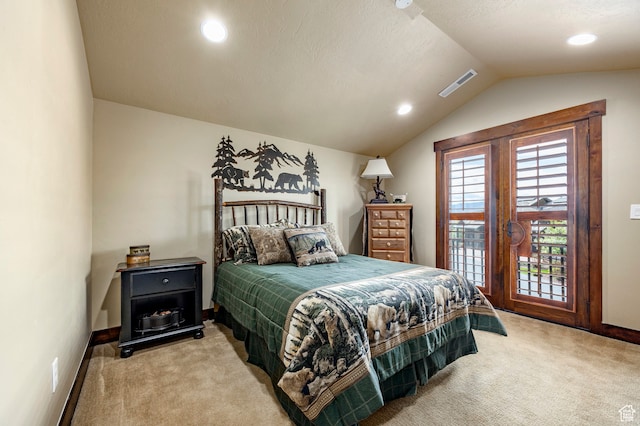 1621 E Abajo Peak Ct, Heber City, UT 84032 - bedroom with vaulted ceiling and carpet