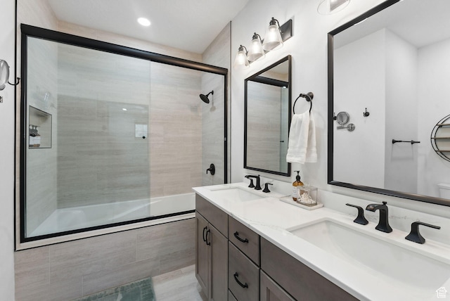 1430 W Arapaho Dr Unit 59, Coalville, UT 84017 - bathroom featuring vanity and combined bath / shower with glass door