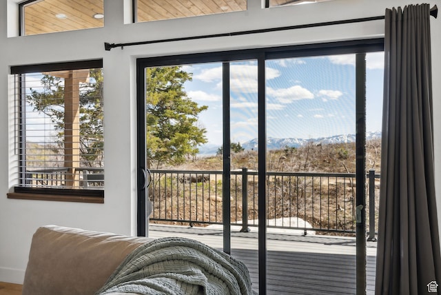 1430 W Arapaho Dr Unit 59, Coalville, UT 84017 - doorway to outside with a mountain view