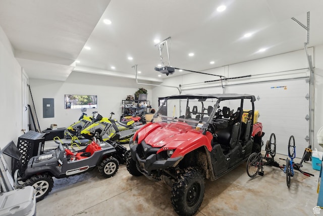 1430 W Arapaho Dr Unit 59, Coalville, UT 84017 - garage with a garage door opener and electric panel