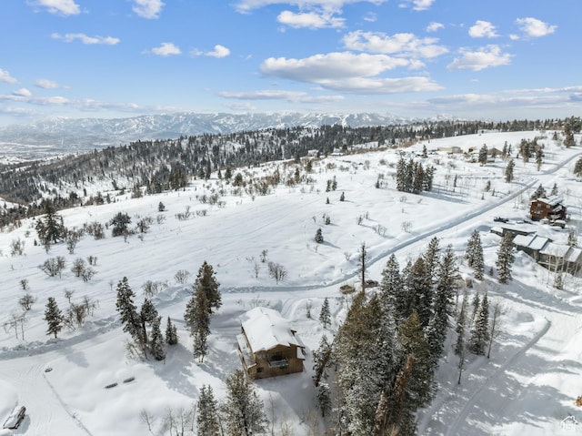 1430 W Arapaho Dr Unit 59, Coalville, UT 84017 - snowy aerial view featuring a mountain view