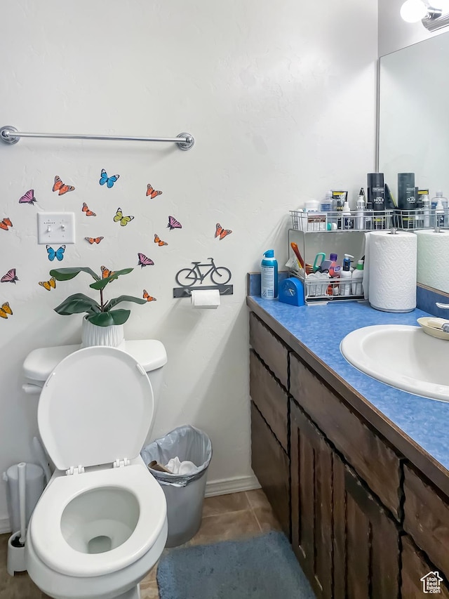 4623 Pueblo Verde Dr, Moab, UT 84532 - bathroom featuring tile patterned flooring, vanity, and toilet