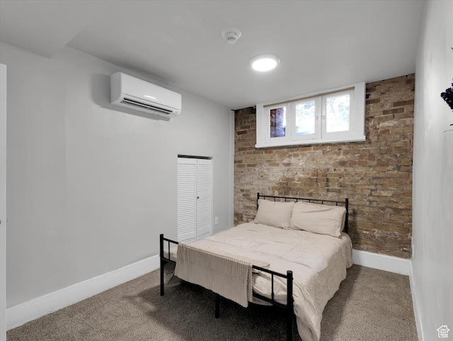 86 B St E Unit 10, Salt Lake City, UT 84103 - bedroom with carpet floors and a wall unit AC