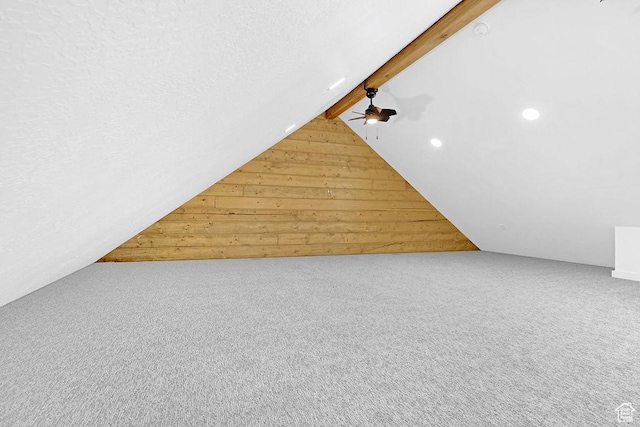 999 Cisco Run, Garden City, UT 84028 - bonus room featuring wooden walls, carpet flooring, ceiling fan, and recessed lighting